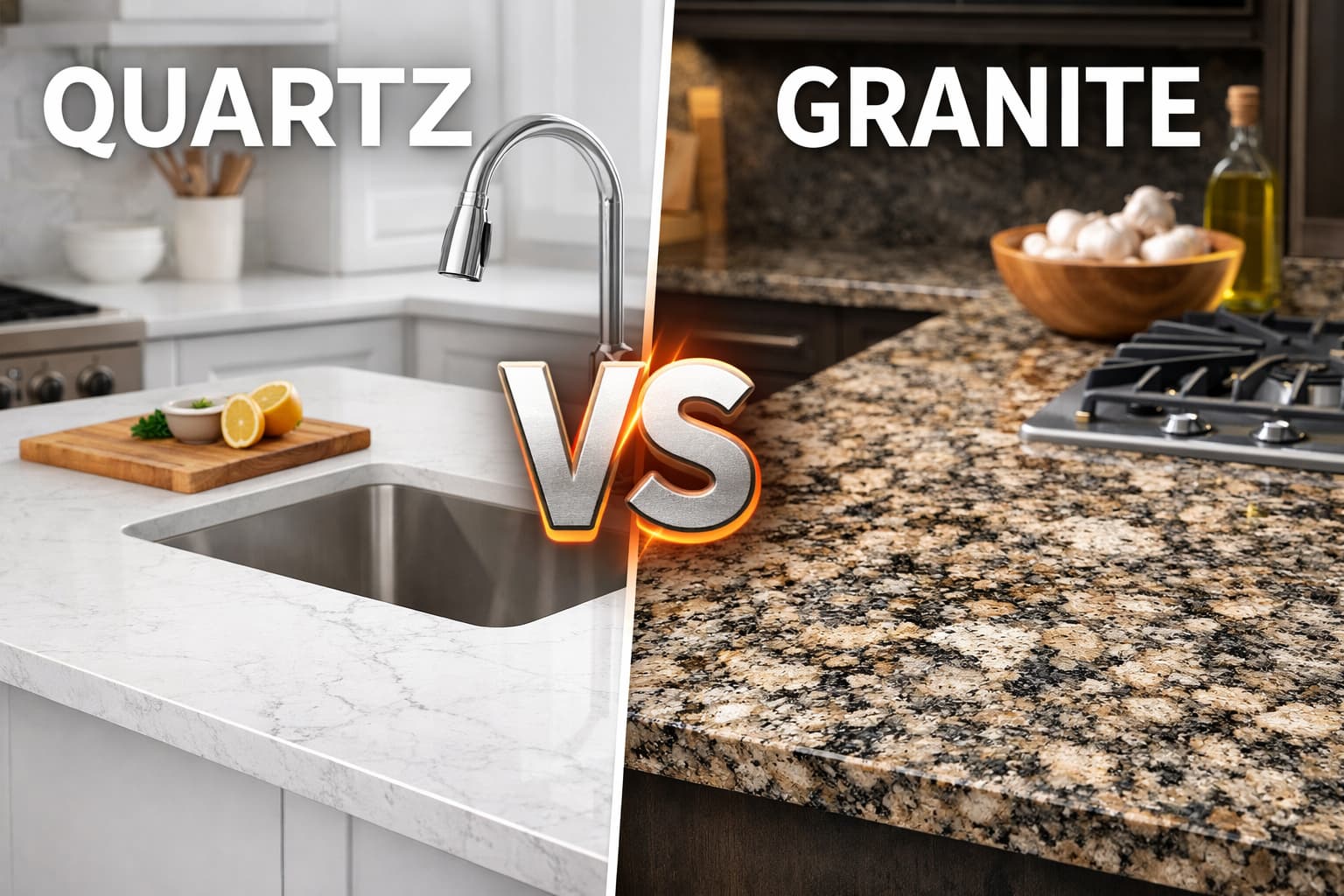 Quartz vs Granite Countertops: Which One Is Right for Your Home?